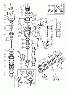 Page 1 Diagram and Parts List for NR83A5(S)  Hitachi Nailer