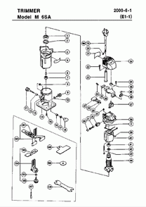Part Location Diagram of 340374C Hitachi Stator Ass
