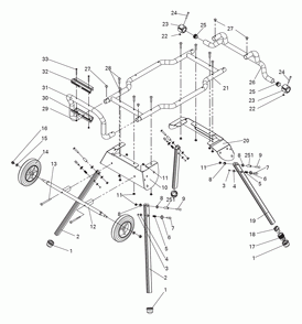 Page 7 Diagram and Parts List for C10RJ  Hitachi Saw