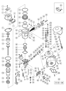 Part Location Diagram of 890159 Metabo HPT Gasket (e)