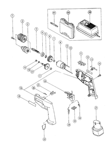 Page 1 Diagram and Parts List for DN10DTA  Hitachi Drill Press