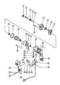 Page 1 Diagram and Parts List for DSV-8  Hitachi Drill Press