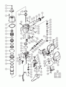 Part Location Diagram of 888016 Metabo HPT Magazine