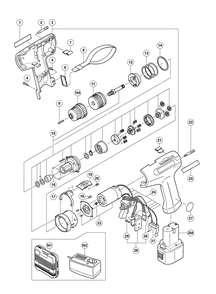 Page 1 Diagram and Parts List for FDS10DV  Hitachi Drill Press