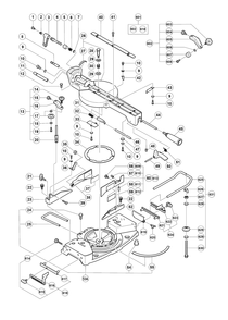 Page 3 Diagram and Parts List for C10FSBE2  Hitachi Saw