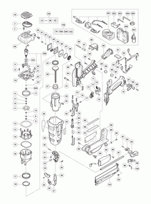 Page 1 Diagram and Parts List for NT65GSP9  Hitachi Nailer