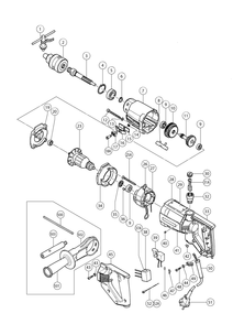Page 1 Diagram and Parts List for DMT-16  Hitachi Drill Press