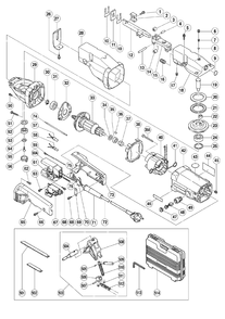Page 1 Diagram and Parts List for CR17Y  Hitachi Saw