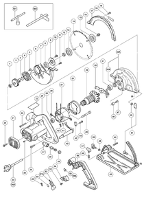 Page 1 Diagram and Parts List for C7SE  Hitachi Saw