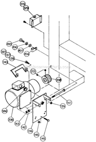 Page E Diagram and Parts List for B-1000  Hitachi Band Saw