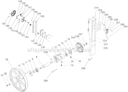 Part Location Diagram of 932316 Hitachi Gear