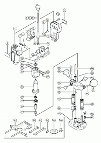 Page 1 Diagram and Parts List for FM8  Hitachi Router