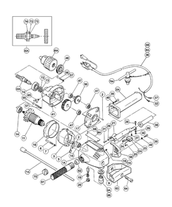 Part Location Diagram of 930904 Hitachi Chuck Wrench 16g
