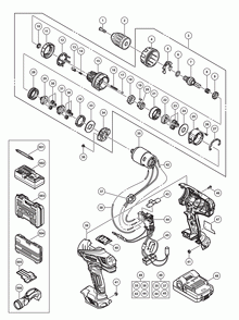 Part Location Diagram of 336851 Hitachi Housing (A).(B) Set