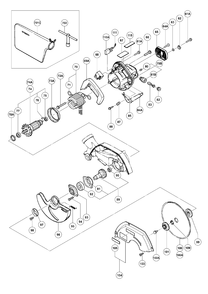 Page 1 Diagram and Parts List for C8FC  Hitachi Saw
