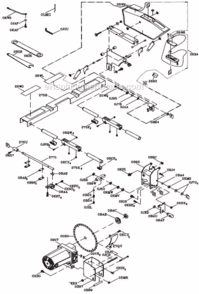 Page B Diagram and Parts List for C10FR  Hitachi Table Saw