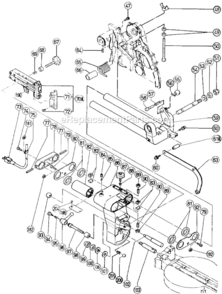 Page B Diagram and Parts List for C10FS  Hitachi Miter Saw