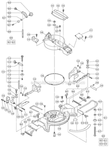 Part Location Diagram of 325046 Metabo HPT Table Insert (a)