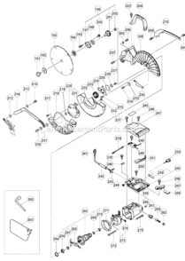 Page C Diagram and Parts List for C12LC  Hitachi Miter Saw