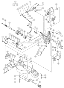 Page A Diagram and Parts List for C12LDH  Hitachi Miter Saw