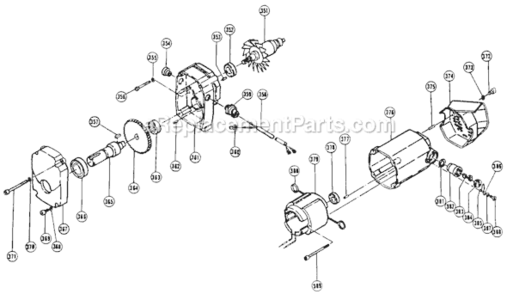 Page E Diagram and Parts List for C12Y  Hitachi Table Saw