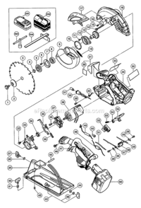 Page A Diagram and Parts List for C18DMR  Hitachi Circular Saw