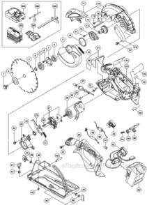 Page A Diagram and Parts List for C18DSL  Hitachi Circular Saw
