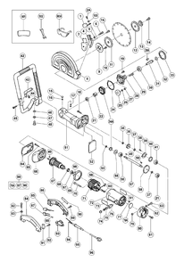 Page 1 Diagram and Parts List for CM12Y  Hitachi Saw
