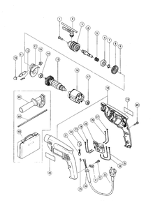 Page 1 Diagram and Parts List for FDV15V  Hitachi Wrench