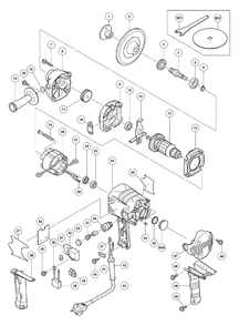 Page 1 Diagram and Parts List for S15SB  Hitachi Sander Polisher