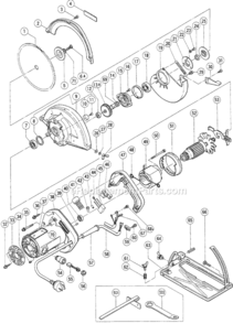 Page A Diagram and Parts List for C7SC  Hitachi Circular Saw
