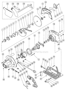 Page A Diagram and Parts List for C7YAK  Hitachi Circular Saw