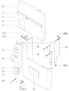Page A Diagram and Parts List for CB100FA  Hitachi Band Saw