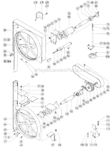 Page B Diagram and Parts List for CB100FA  Hitachi Band Saw