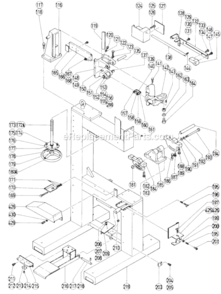 Page C Diagram and Parts List for CB100FA  Hitachi Band Saw