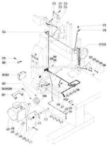 Page F Diagram and Parts List for CB100FA  Hitachi Band Saw