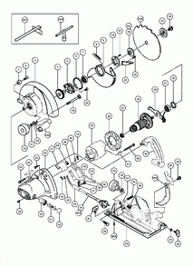 Page 1 Diagram and Parts List for C7U  Hitachi Saw