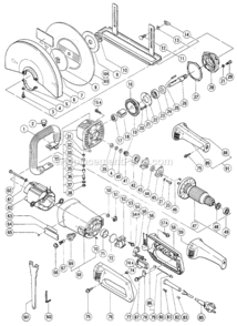 Part Location Diagram of 937923P Metabo Wheel Nut 5/8 -11unc
