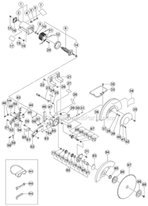 Part Location Diagram of 987512 Metabo HPT Machine Screw (wisp. Washer) M