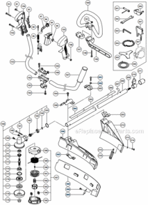 Page C Diagram and Parts List for CG24EASP  Hitachi Brush Cutter