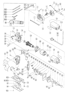 Page A Diagram and Parts List for CJ65VA2  Hitachi Jig Saw