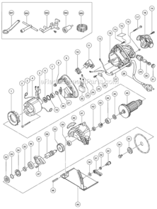 Part Location Diagram of 999043 Metabo HPT Carbon Brush Set
