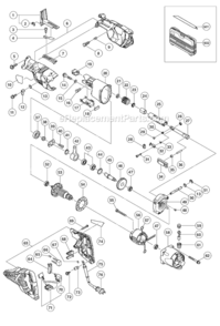 Page A Diagram and Parts List for CR13VB  Hitachi Reciprocating Saw