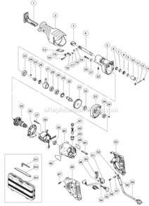 Page A Diagram and Parts List for CR13VC  Hitachi Reciprocating Saw