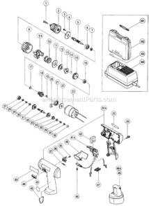 Part Location Diagram of 301-733 Hitachi Second Pinion