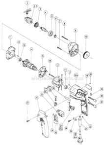 Part Location Diagram of 986-112 Hitachi Tapping Screw (W/Washer) D4X50