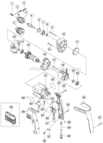 Part Location Diagram of 999041 Metabo HPT Carbon Brush Set