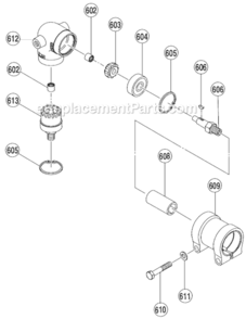 Page B Diagram and Parts List for D13VG  Hitachi Electric Drill