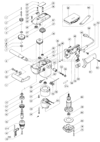Part Location Diagram of 944-598 Hitachi Brush Holder