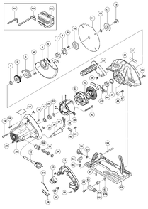 Page 1 Diagram and Parts List for C7SS  Hitachi Saw